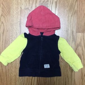 Baby Gap Color Block Hooded Sweatshirt